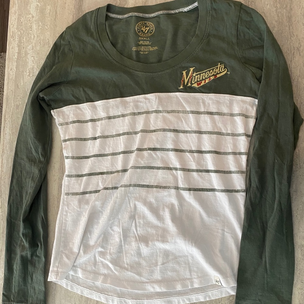 Forty seven Minnesota wild green long sleeve